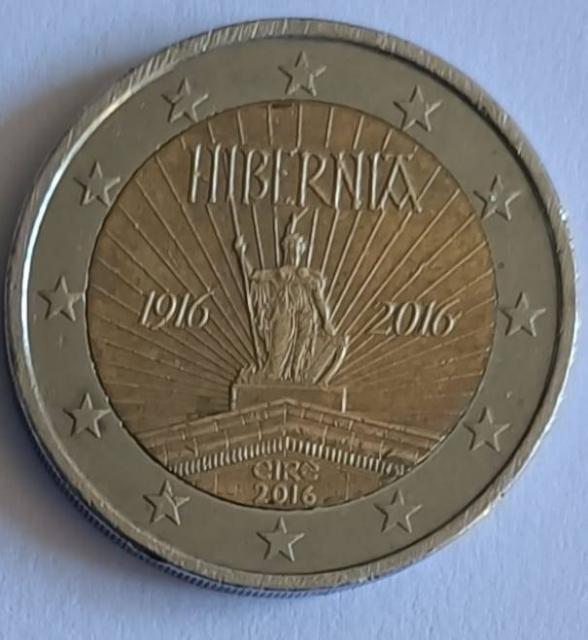IRLANDA 2016, 2€, HIBERNIA