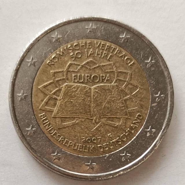 ALEMANIA 2007, 2€, CECA F, TRATADO DE ROMA