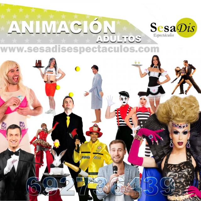 Espectaculos para fiestas de adultos. animaciones