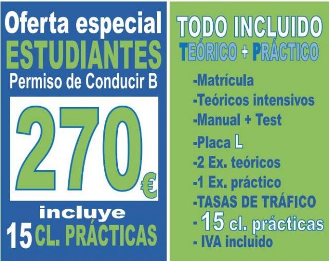 Autoescuela Kilometro 0 en Granada, Oferta permiso de conducir. Una excecinal oferta