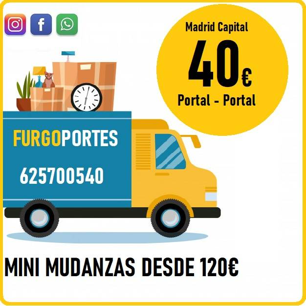 (Te Mudas) 625.700540 ↔ Portes Fuencarral y Mudanza