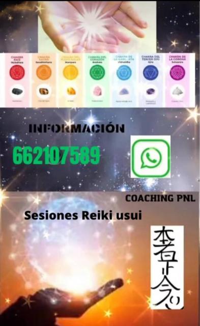 Sesiones Reiki Usui y coaching PNL