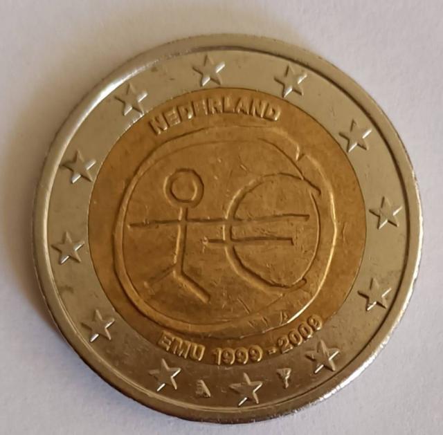Holanda 2009, 2€, Décimo aniversario de la Unión Económica y Monetaria