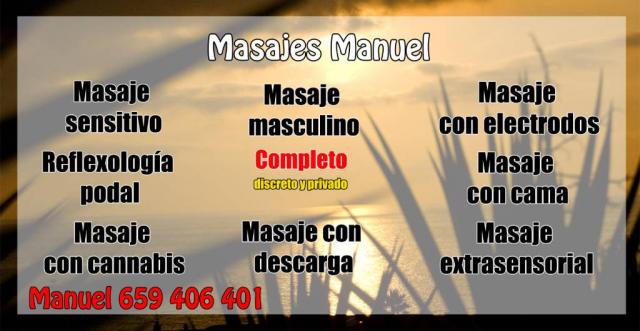 Manu masajista español para masaje masculino